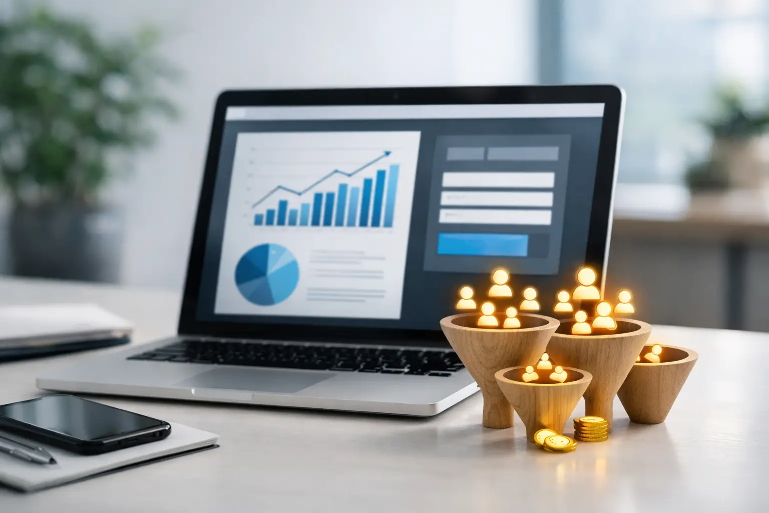 Landing page pentru generare leaduri care vinde